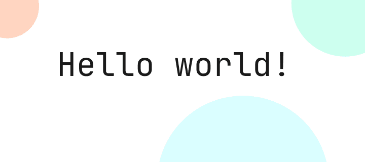 Hello world
